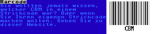 Barcode | Sie wollten jemals wissen, welcher CBM in einem Strichcode war? Oder wenn Sie Ihren eigenen Strichcode machen wollen. Gehen Sie zu dieser Website.