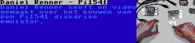 Daniel Renner - Pi1541 | Daniel Renner heeft en video gemaakt over het bouwen van een Pi1541 diskdrive emulator.