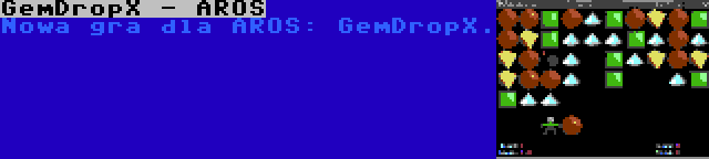GemDropX - AROS | Nowa gra dla AROS: GemDropX.