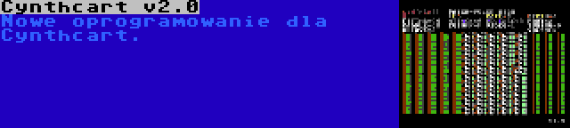 Cynthcart v2.0 | Nowe oprogramowanie dla Cynthcart.