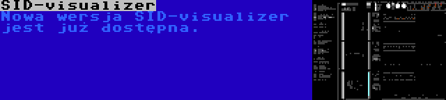SID-visualizer | Nowa wersja SID-visualizer jest już dostępna.