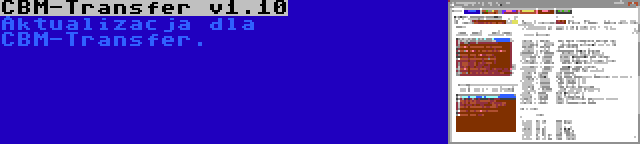 CBM-Transfer v1.10 | Aktualizacja dla CBM-Transfer.