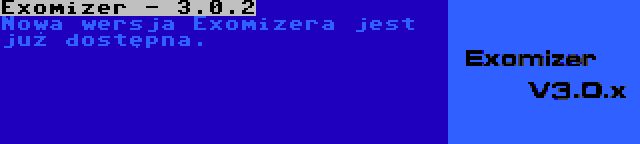 Exomizer - 3.0.2 | Nowa wersja Exomizera jest już dostępna.