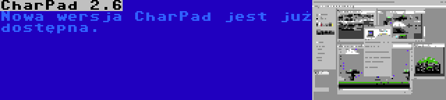CharPad 2.6 | Nowa wersja CharPad jest już dostępna.