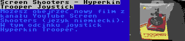 Screen Shooters - Hyperkin Trooper Joystick | Możesz obejrzeć nowy film z kanału YouTube Screen Shooters (język niemiecki). W tym odcinku joystick Hyperkin Trooper.